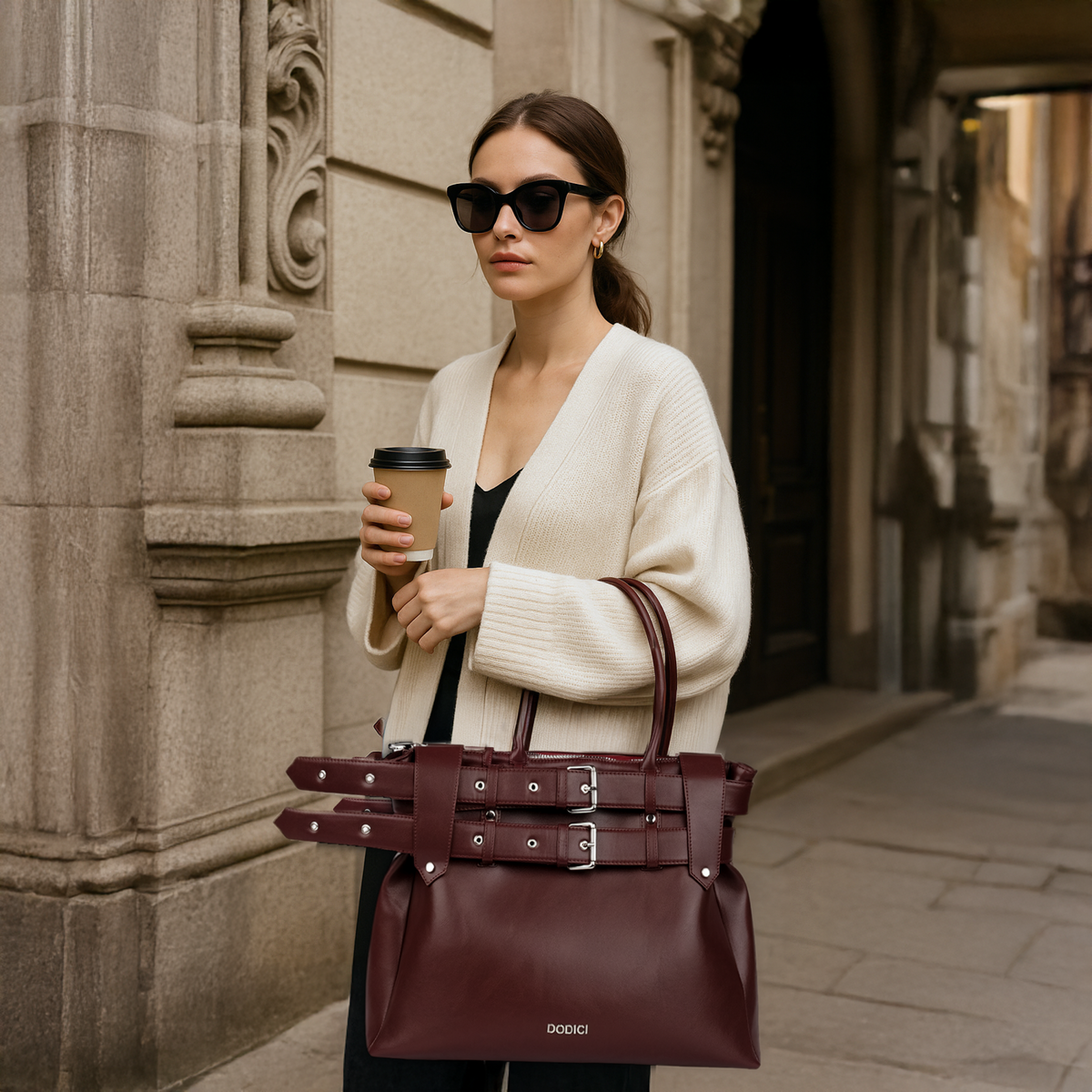 Armada Tote Burgundy