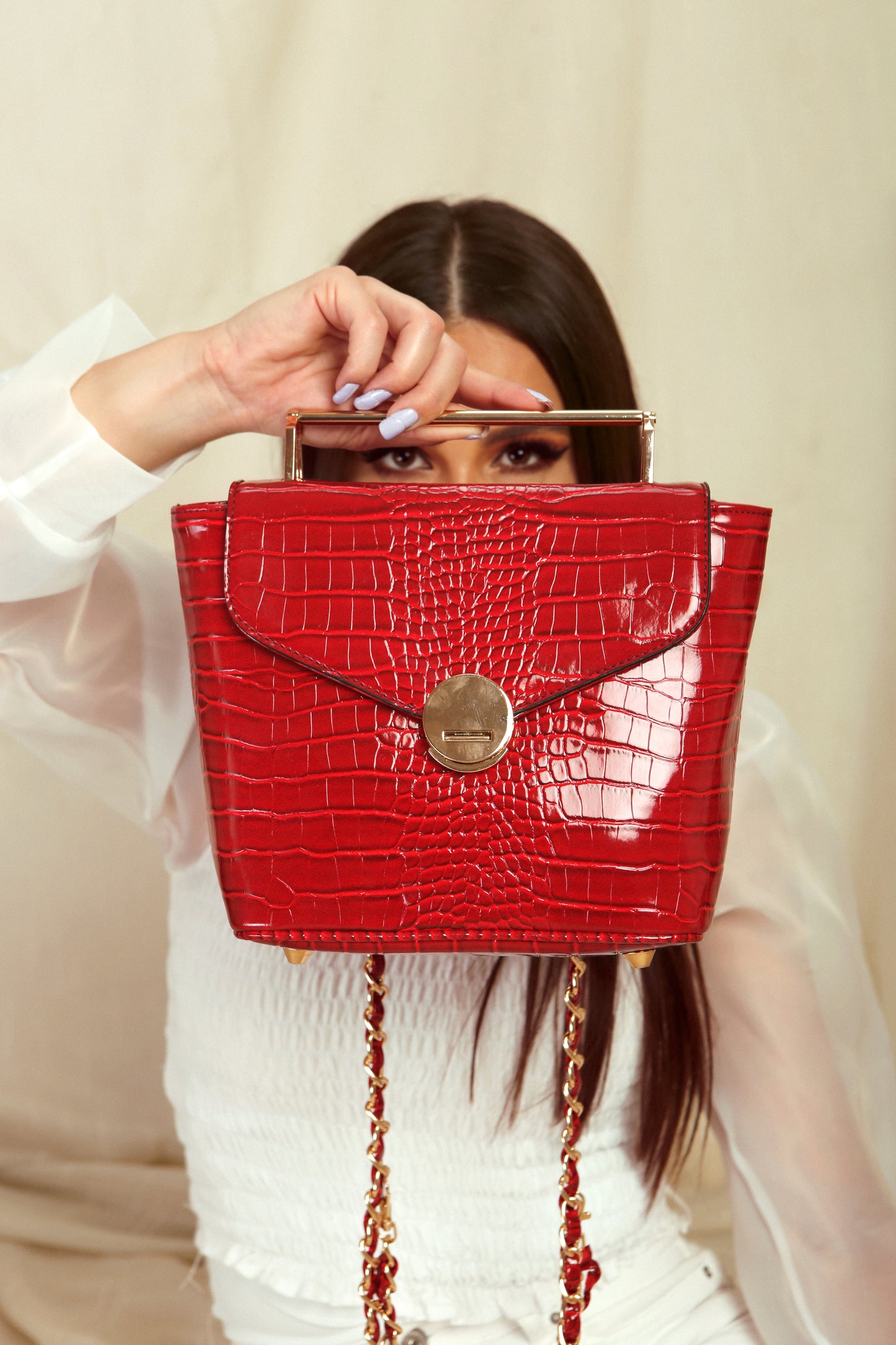 Backpack & cross Red