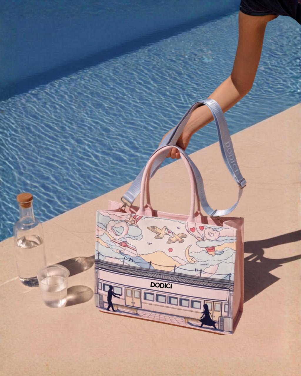 Dodici Big tote pink
